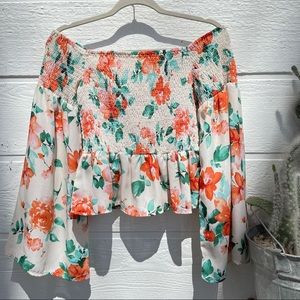Summer Floral Crop Top